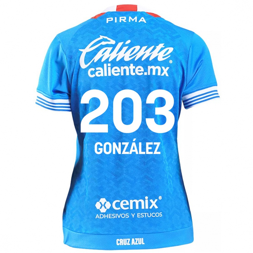 Niño Fútbol Camiseta Rogelio González #203 Cielo Azul 1ª Equipación 2024/25 Perú