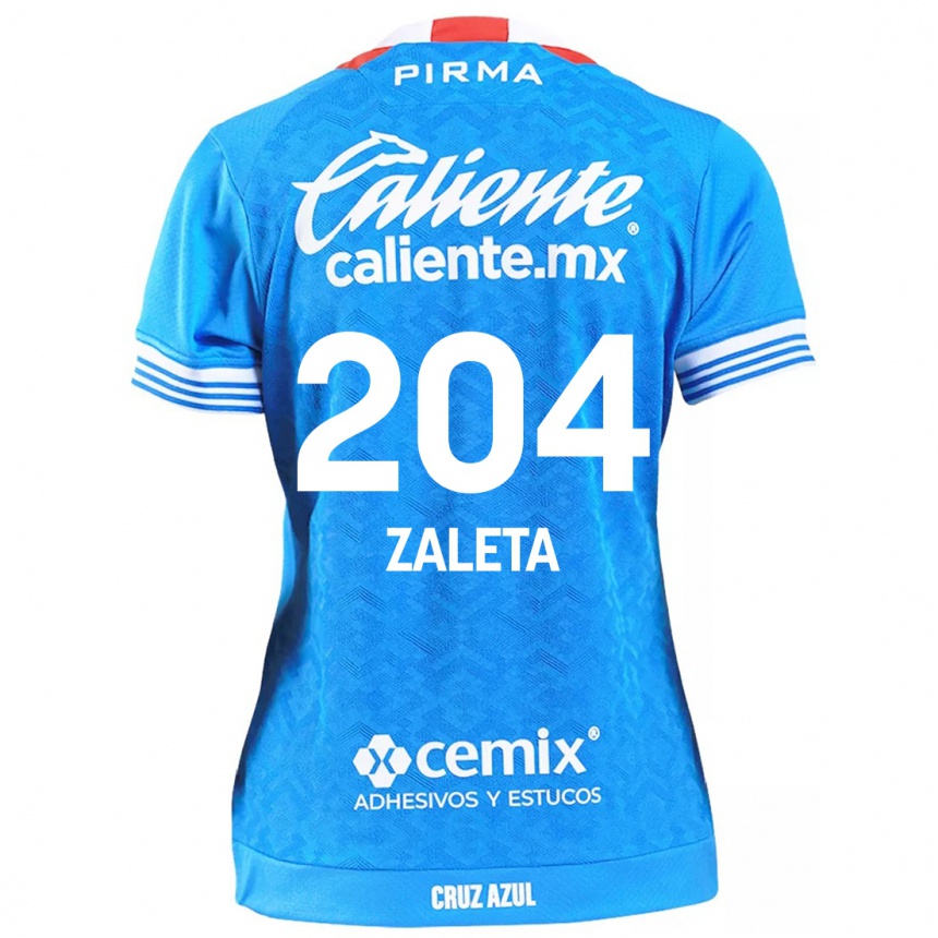 Niño Fútbol Camiseta Mauro Zaleta #204 Cielo Azul 1ª Equipación 2024/25 Perú