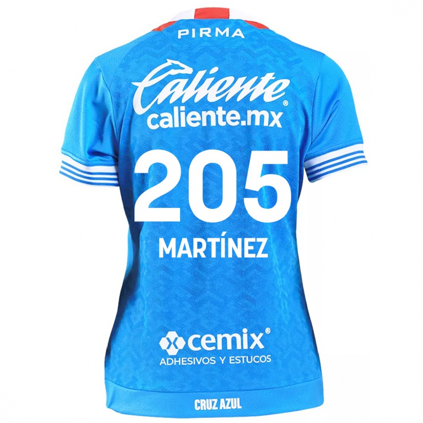 Niño Fútbol Camiseta César Martínez #205 Cielo Azul 1ª Equipación 2024/25 Perú