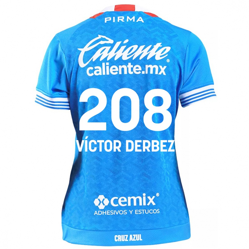 Niño Fútbol Camiseta Louis Víctor Derbez #208 Cielo Azul 1ª Equipación 2024/25 Perú