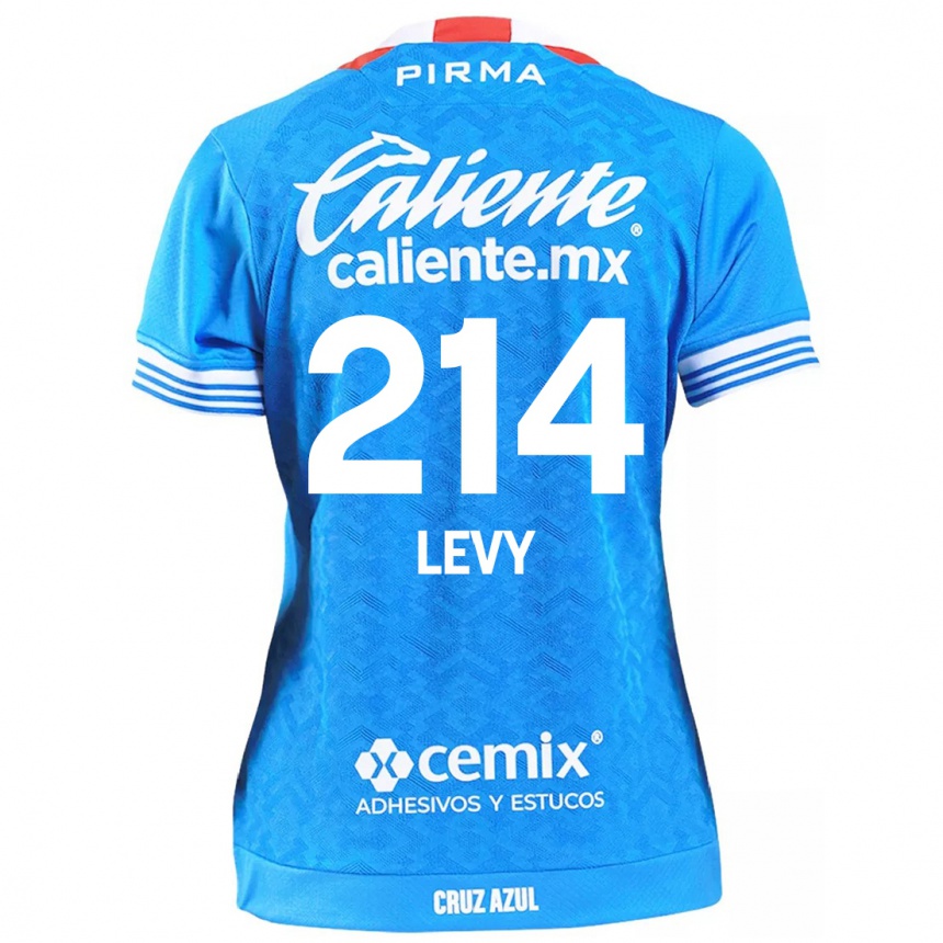 Niño Fútbol Camiseta Mateo Levy #214 Cielo Azul 1ª Equipación 2024/25 Perú