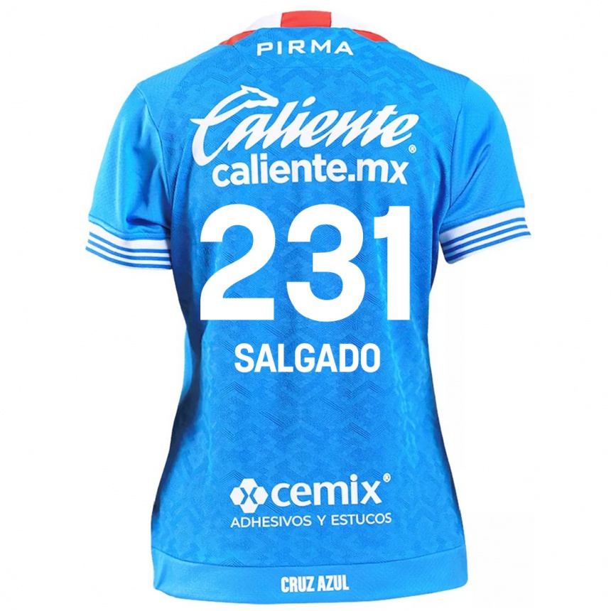 Niño Fútbol Camiseta Bruno Salgado #231 Cielo Azul 1ª Equipación 2024/25 Perú