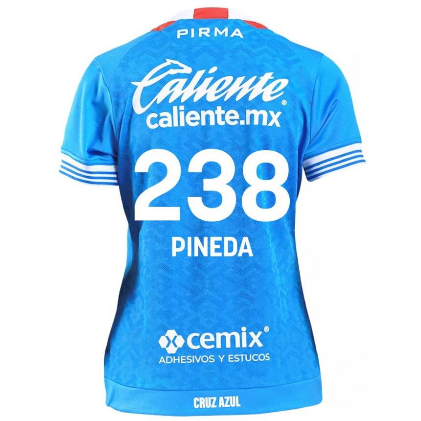 Niño Fútbol Camiseta Zadiel Pineda #238 Cielo Azul 1ª Equipación 2024/25 Perú