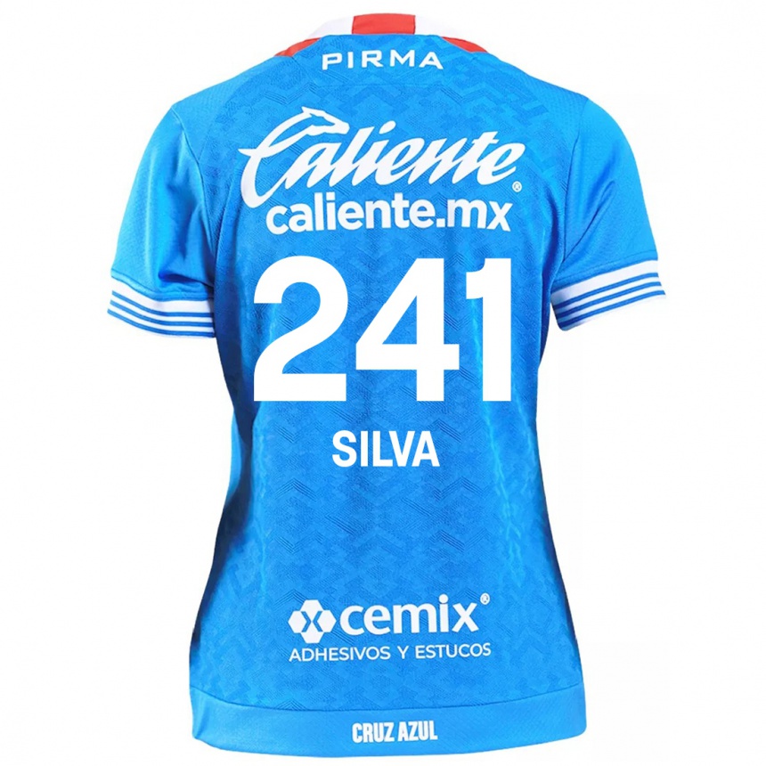 Niño Fútbol Camiseta Iván Silva #241 Cielo Azul 1ª Equipación 2024/25 Perú