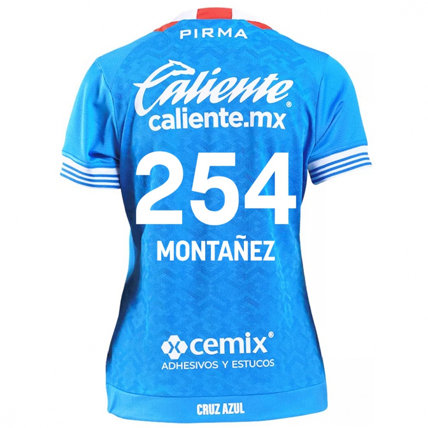 Niño Fútbol Camiseta Humberto Montañez #254 Cielo Azul 1ª Equipación 2024/25 Perú