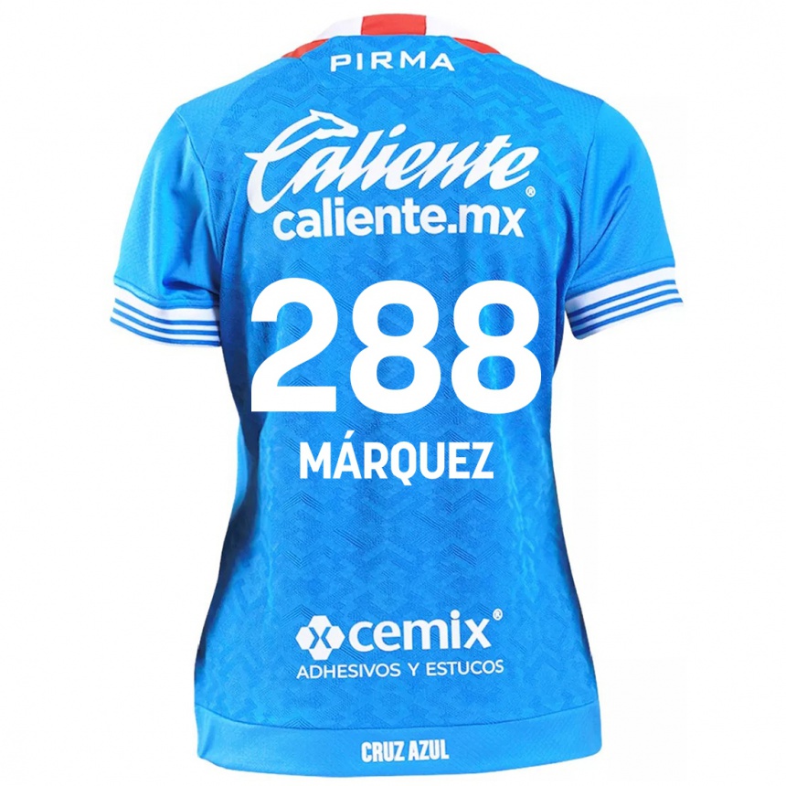 Niño Fútbol Camiseta Víctor Márquez #288 Cielo Azul 1ª Equipación 2024/25 Perú