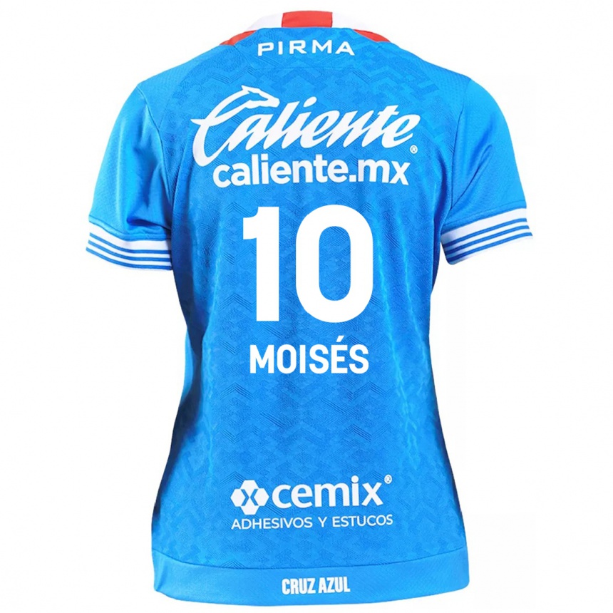 Niño Fútbol Camiseta Moisés Vieira #10 Cielo Azul 1ª Equipación 2024/25 Perú