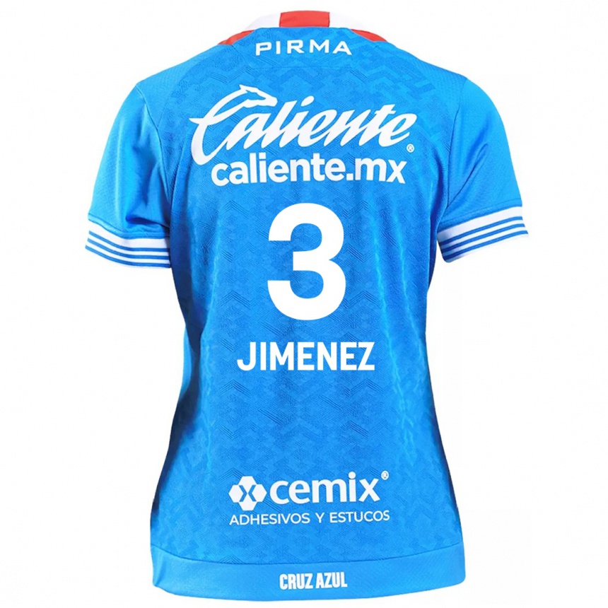 Niño Fútbol Camiseta Jaiber Jimenez #3 Cielo Azul 1ª Equipación 2024/25 Perú