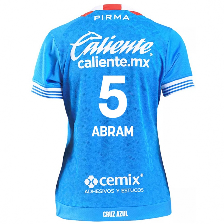 Niño Fútbol Camiseta Luis Abram #5 Cielo Azul 1ª Equipación 2024/25 Perú