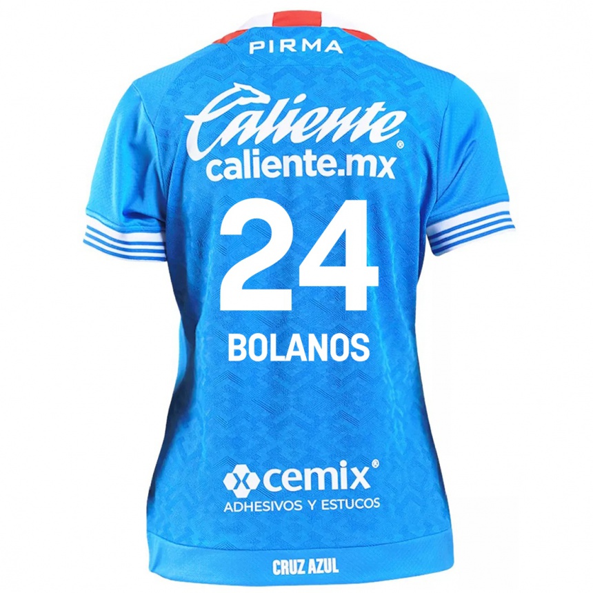 Niño Fútbol Camiseta Jatziry Bolanos #24 Cielo Azul 1ª Equipación 2024/25 Perú