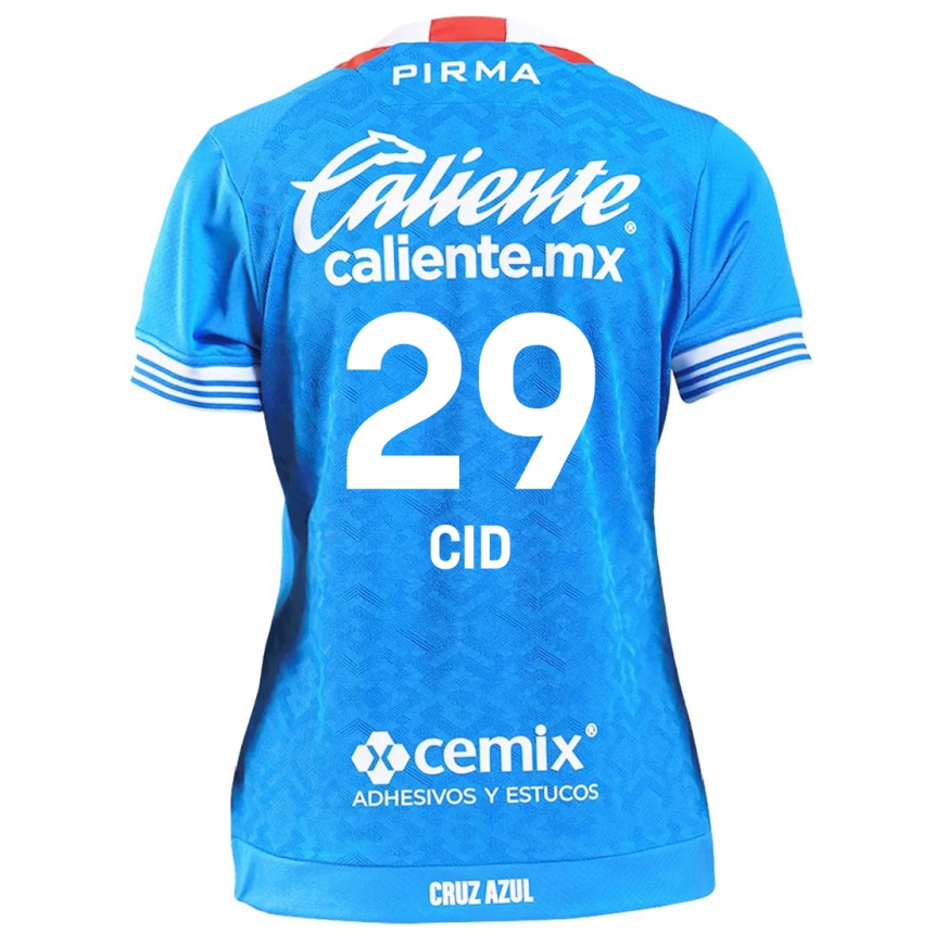 Niño Fútbol Camiseta Claudia Cid #29 Cielo Azul 1ª Equipación 2024/25 Perú