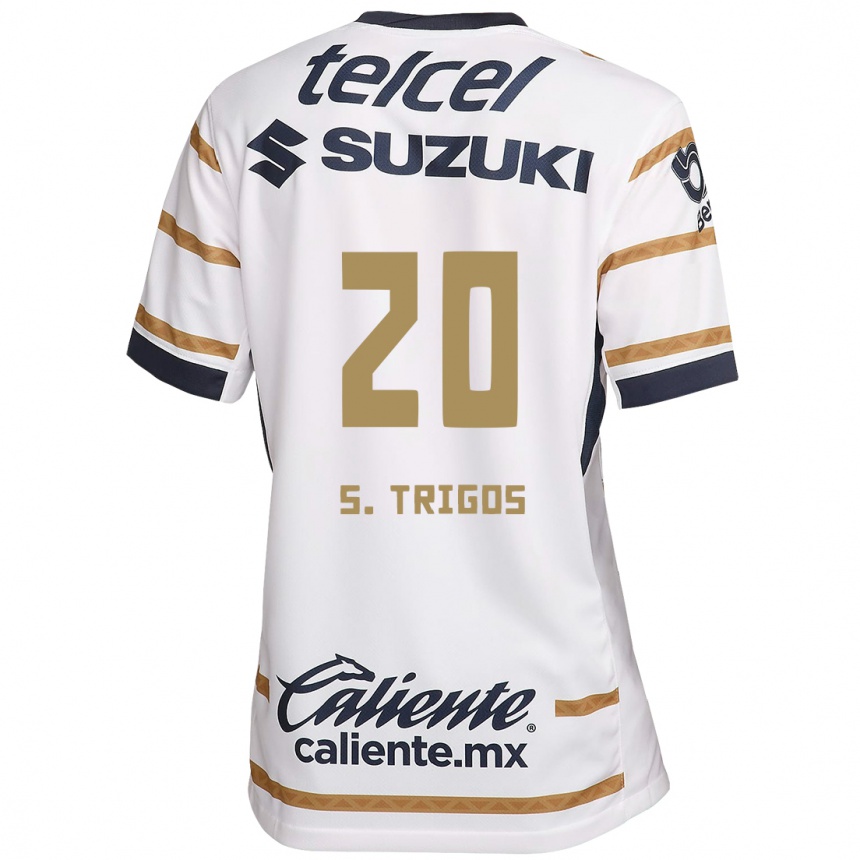 Niño Fútbol Camiseta Santiago Trigos #20 Obsidiana Blanca 1ª Equipación 2024/25 Perú