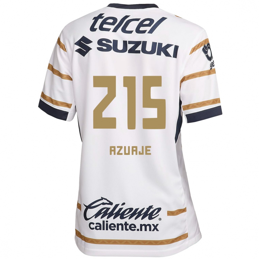 Niño Fútbol Camiseta Ángel Azuaje #215 Obsidiana Blanca 1ª Equipación 2024/25 Perú