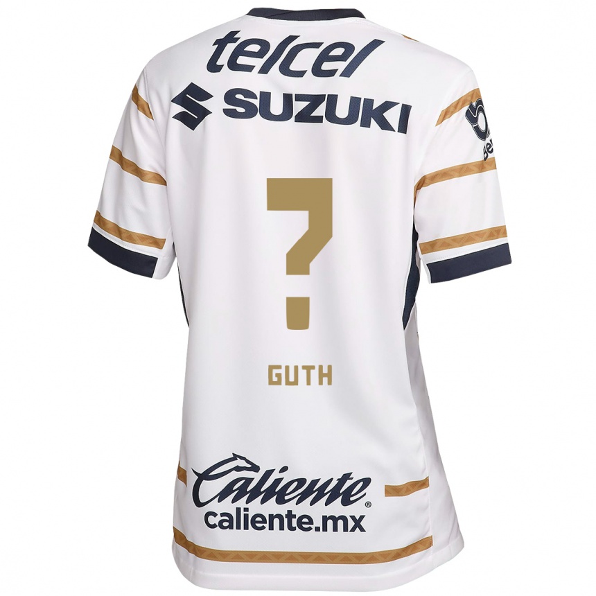 Niño Fútbol Camiseta Tiago Guth #0 Obsidiana Blanca 1ª Equipación 2024/25 Perú