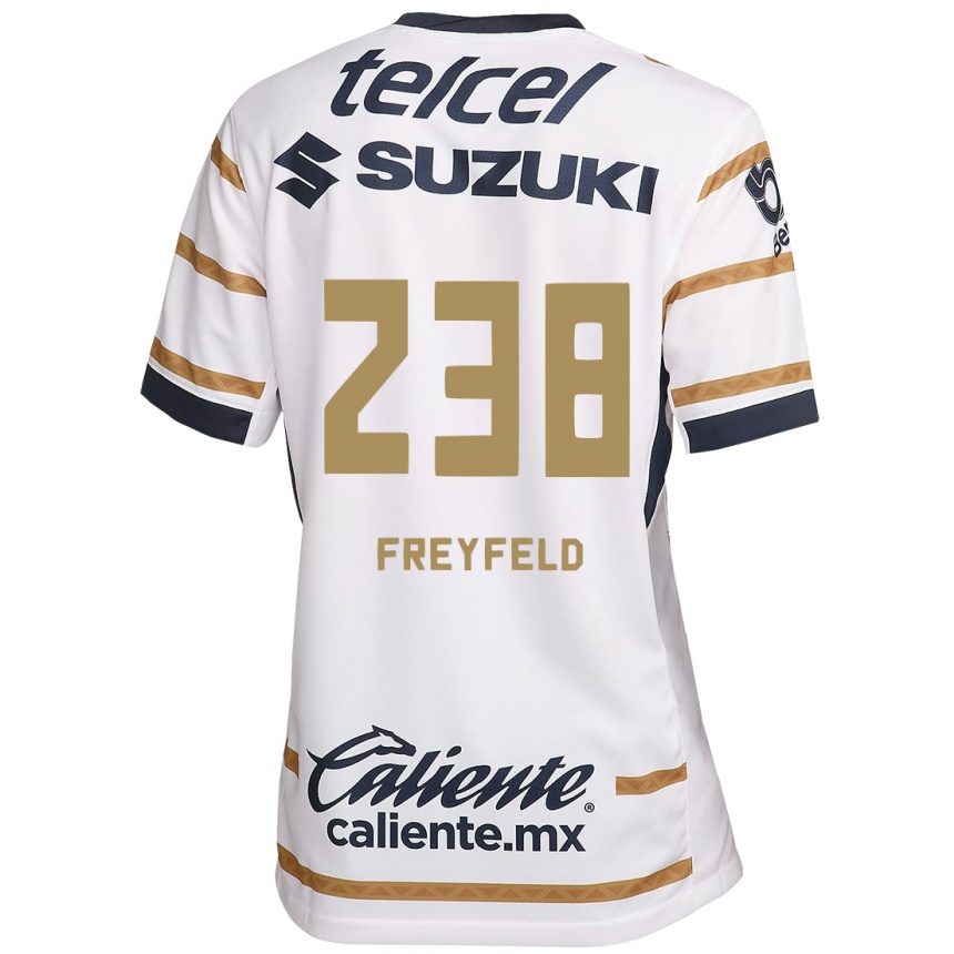 Niño Fútbol Camiseta Julián Freyfeld #238 Obsidiana Blanca 1ª Equipación 2024/25 Perú