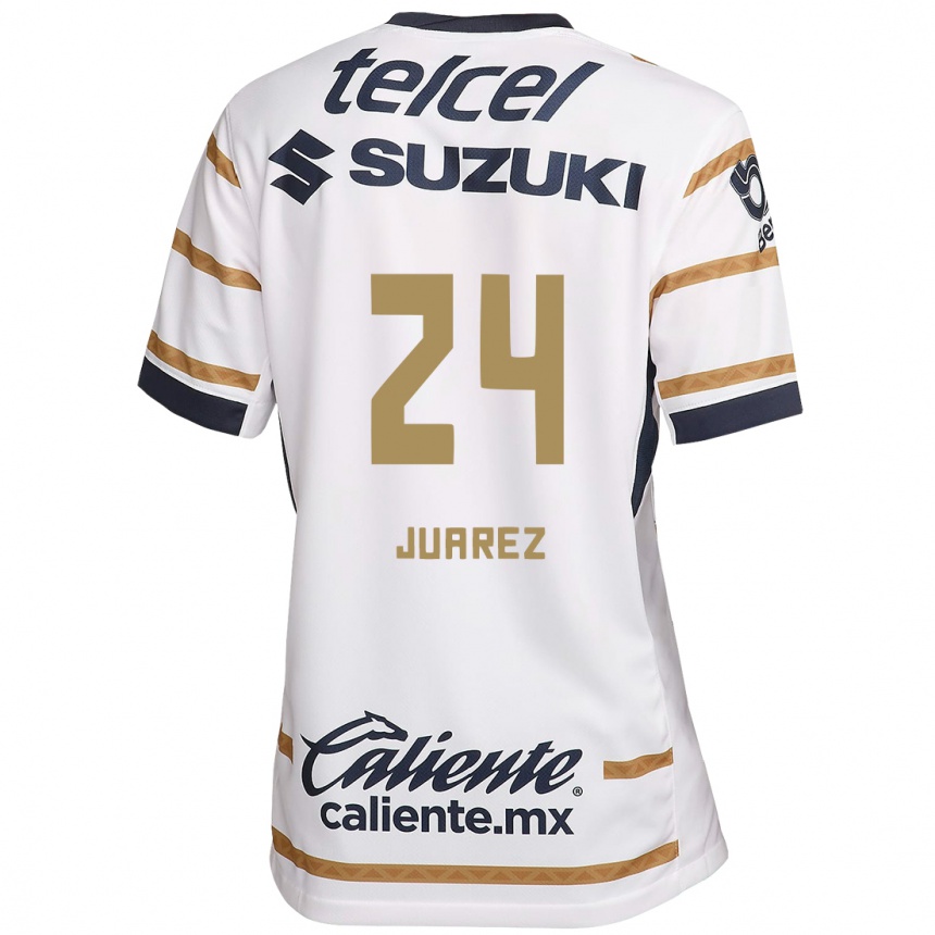 Niño Fútbol Camiseta Gabriela Juarez #24 Obsidiana Blanca 1ª Equipación 2024/25 Perú