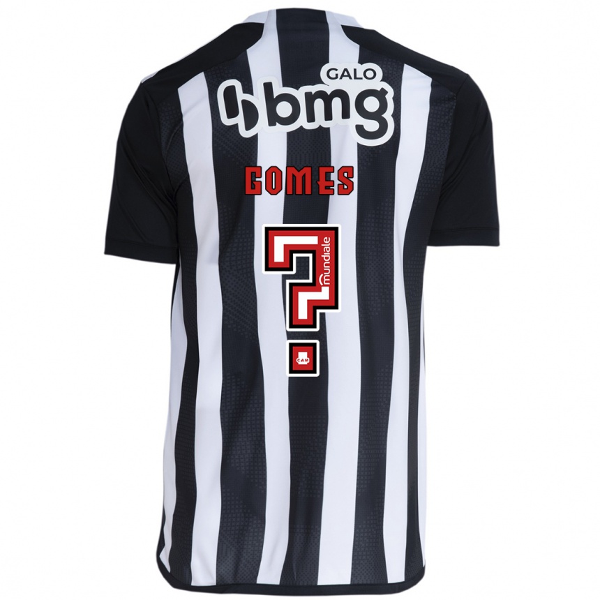 Niño Fútbol Camiseta Fábio Gomes #0 Blanco Negro 1ª Equipación 2024/25 Perú