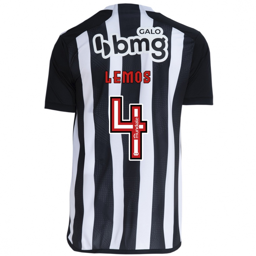 Niño Fútbol Camiseta Mauricio Lemos #4 Blanco Negro 1ª Equipación 2024/25 Perú