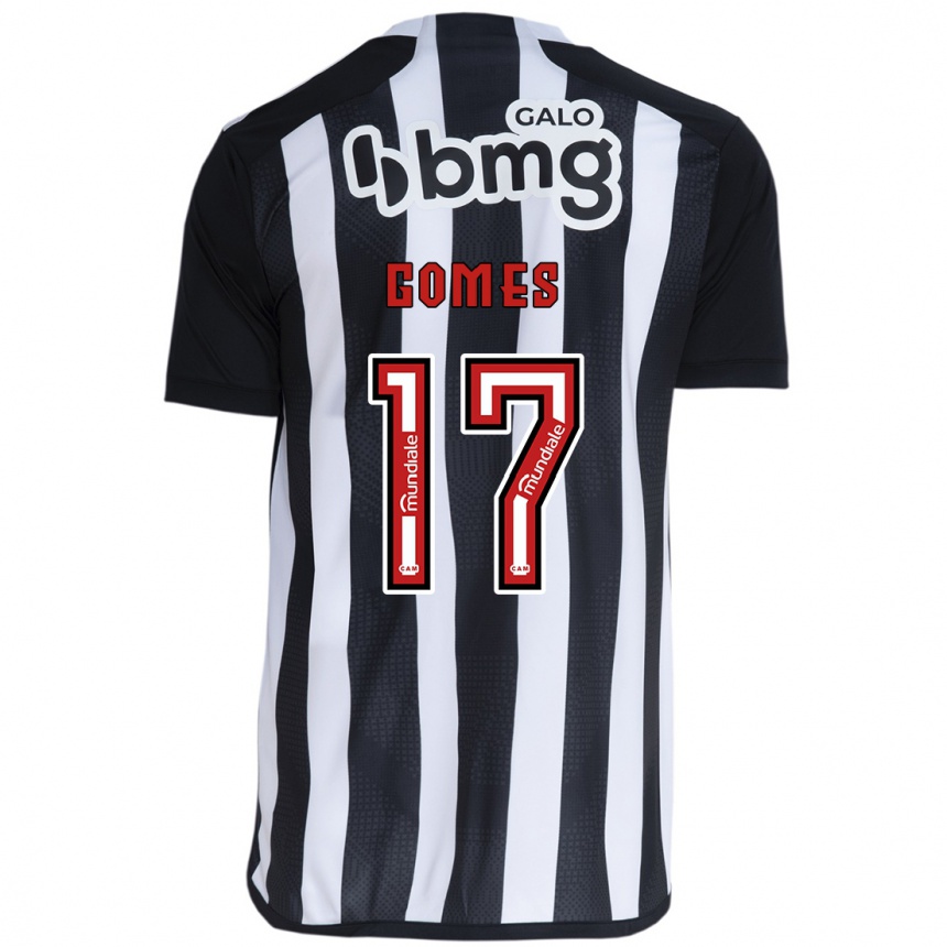 Niño Fútbol Camiseta Igor Gomes #17 Blanco Negro 1ª Equipación 2024/25 Perú