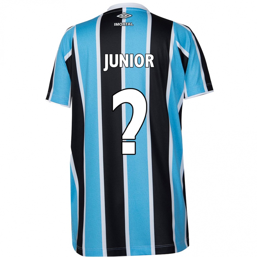 Niño Fútbol Camiseta Artur Junior #0 Azul Negro Blanco 1ª Equipación 2024/25 Perú