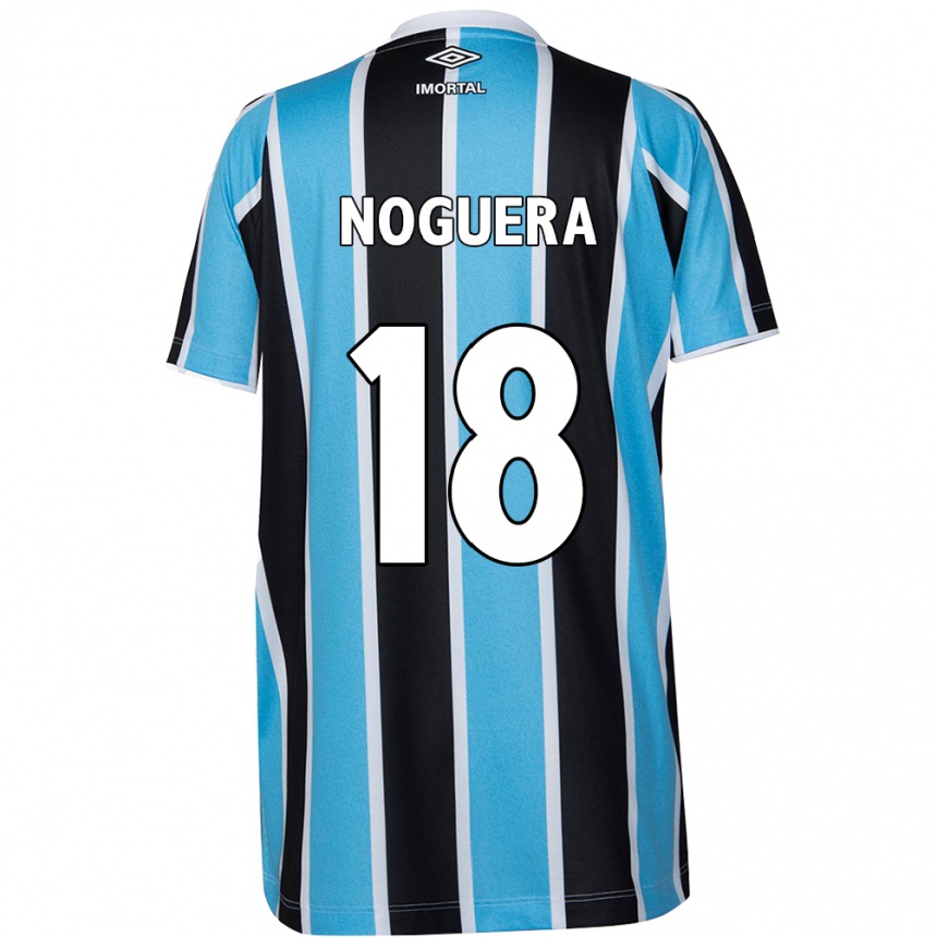 Niño Fútbol Camiseta Freddy Noguera #18 Azul Negro Blanco 1ª Equipación 2024/25 Perú