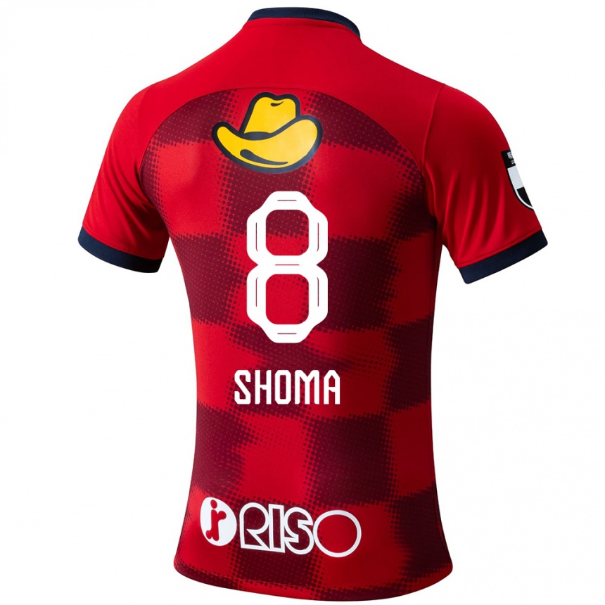 Niño Fútbol Camiseta Shoma Doi #8 Rojo Azul Blanco 1ª Equipación 2024/25 Perú