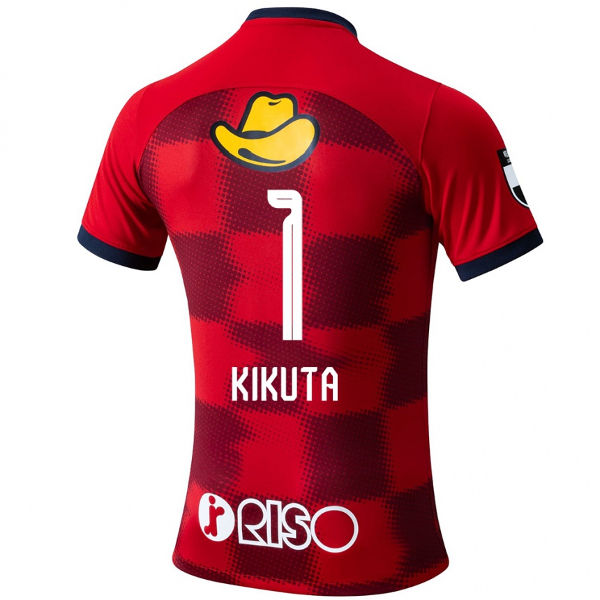 Niño Fútbol Camiseta Shuto Kikuta #1 Rojo Azul Blanco 1ª Equipación 2024/25 Perú