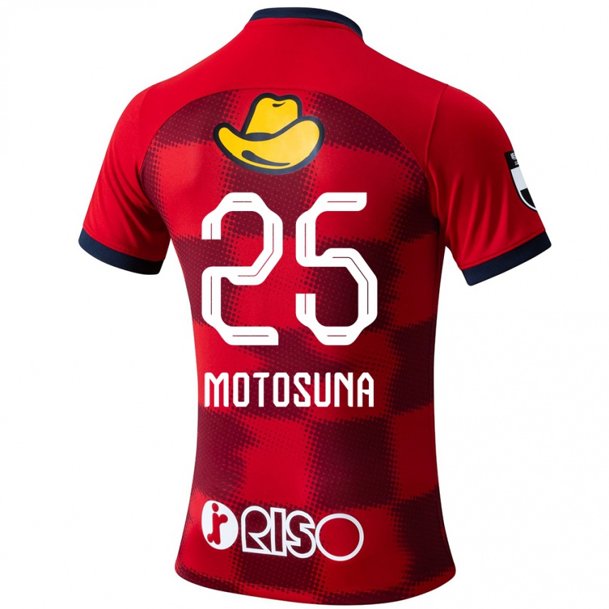 Niño Fútbol Camiseta Anthony Motosuna #25 Rojo Azul Blanco 1ª Equipación 2024/25 Perú