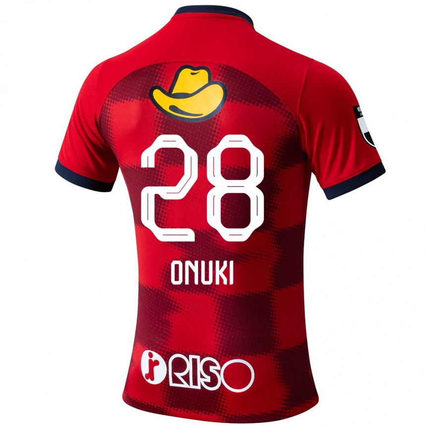 Niño Fútbol Camiseta Rui Onuki #28 Rojo Azul Blanco 1ª Equipación 2024/25 Perú