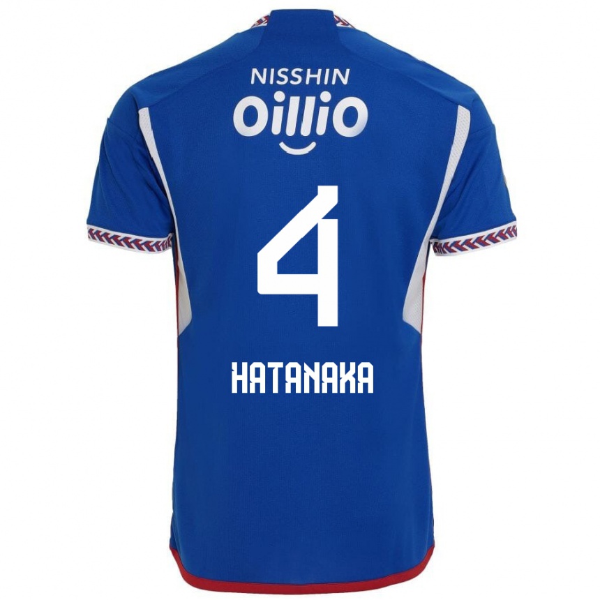 Niño Fútbol Camiseta Shinnosuke Hatanaka #4 Azul Blanco Rojo 1ª Equipación 2024/25 Perú