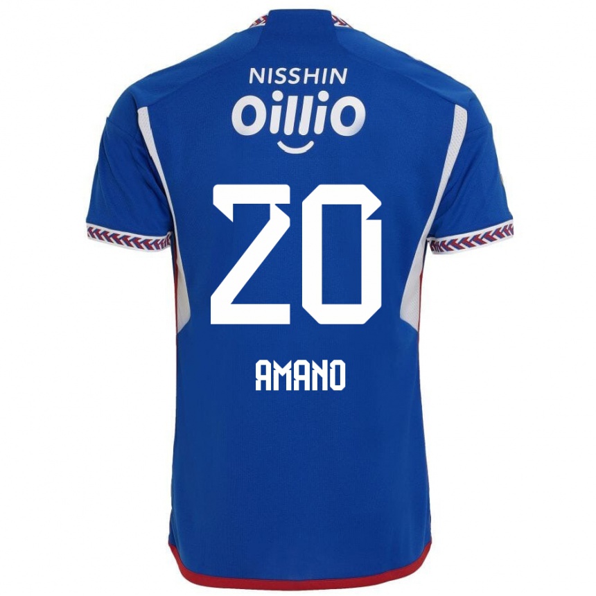 Niño Fútbol Camiseta Jun Amano #20 Azul Blanco Rojo 1ª Equipación 2024/25 Perú