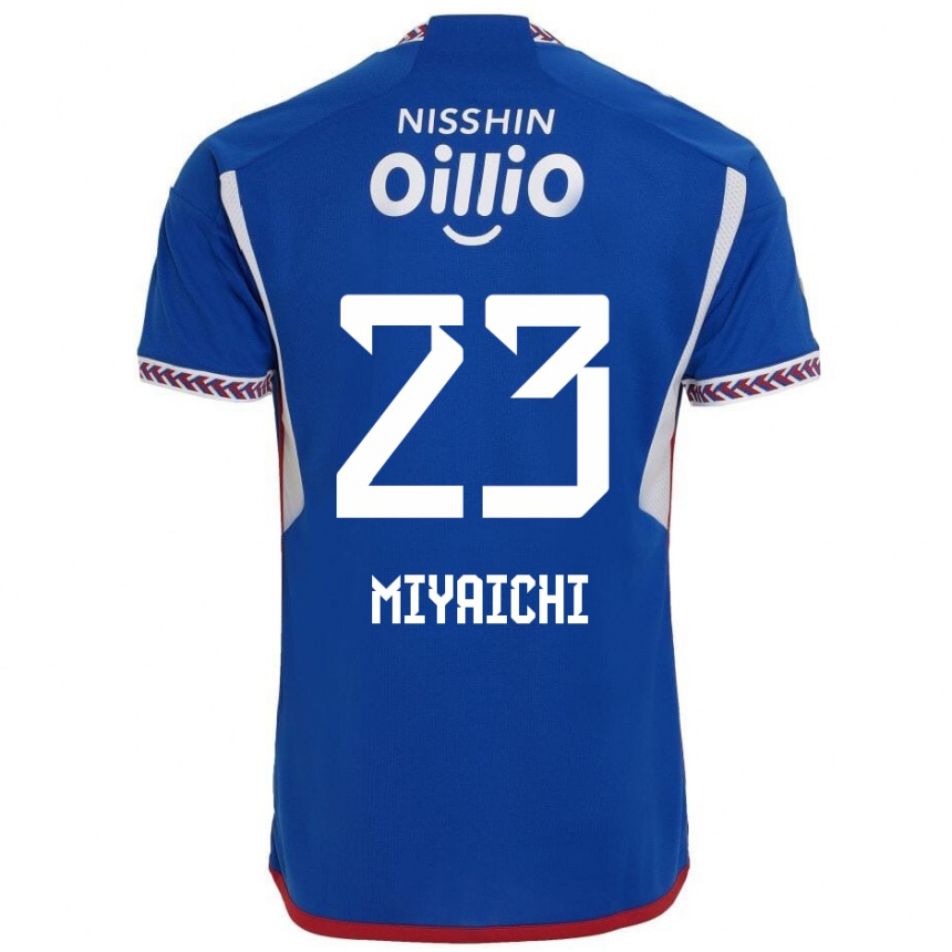 Niño Fútbol Camiseta Ryo Miyaichi #23 Azul Blanco Rojo 1ª Equipación 2024/25 Perú