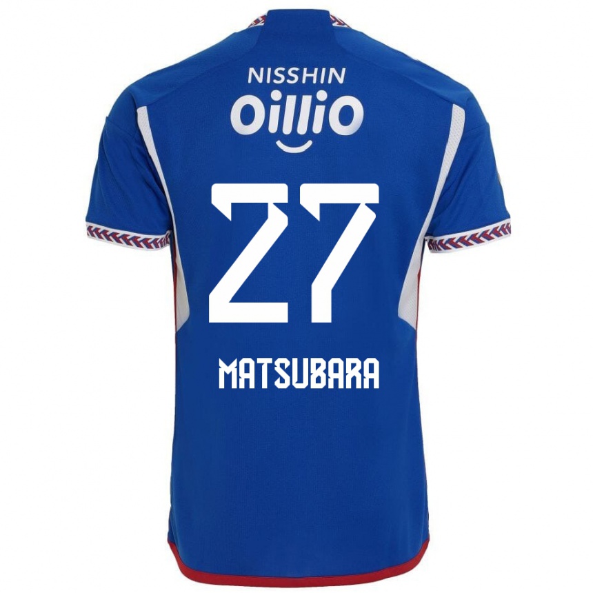 Niño Fútbol Camiseta Ken Matsubara #27 Azul Blanco Rojo 1ª Equipación 2024/25 Perú