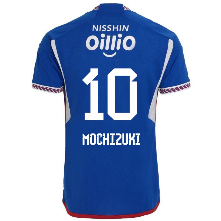 Niño Fútbol Camiseta Kohei Mochizuki #10 Azul Blanco Rojo 1ª Equipación 2024/25 Perú