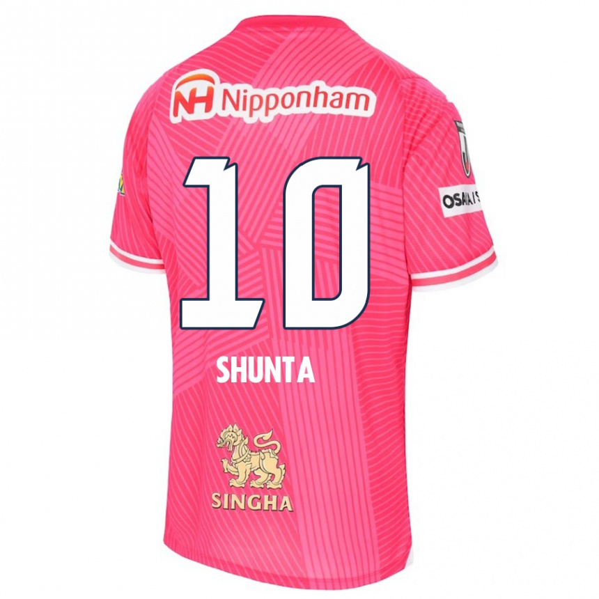 Niño Fútbol Camiseta Shunta Tanaka #10 Rosa Blanco 1ª Equipación 2024/25 Perú