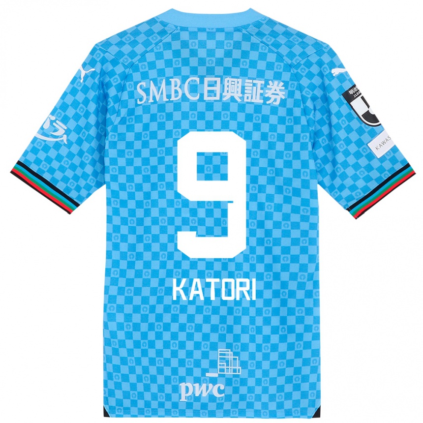 Niño Fútbol Camiseta Takeshi Katori #9 Azul Celeste 1ª Equipación 2024/25 Perú