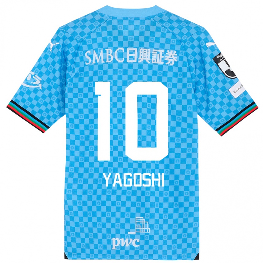 Niño Fútbol Camiseta Mikito Yagoshi #10 Azul Celeste 1ª Equipación 2024/25 Perú