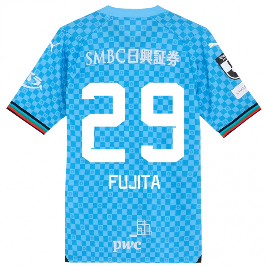 Niño Fútbol Camiseta Asuto Fujita #29 Azul Celeste 1ª Equipación 2024/25 Perú