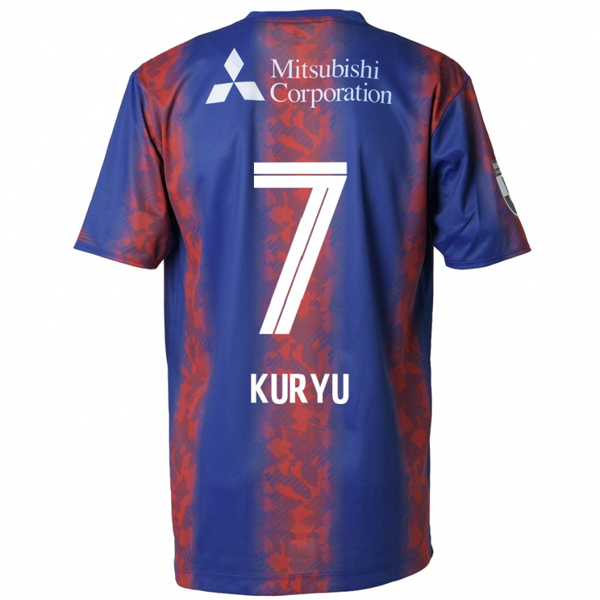 Niño Fútbol Camiseta Kuryu Matsuki #7 Azul Rojo 1ª Equipación 2024/25 Perú