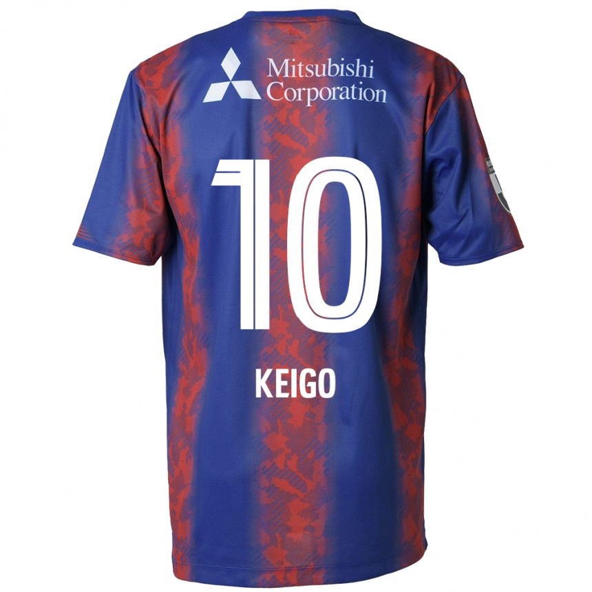 Niño Fútbol Camiseta Keigo Higashi #10 Azul Rojo 1ª Equipación 2024/25 Perú