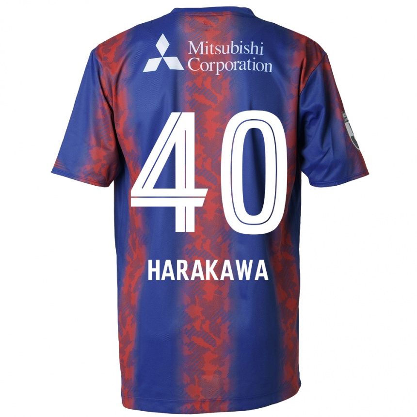 Niño Fútbol Camiseta Riki Harakawa #40 Azul Rojo 1ª Equipación 2024/25 Perú