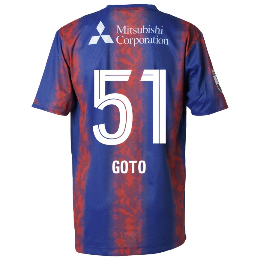 Niño Fútbol Camiseta Wataru Goto #51 Azul Rojo 1ª Equipación 2024/25 Perú