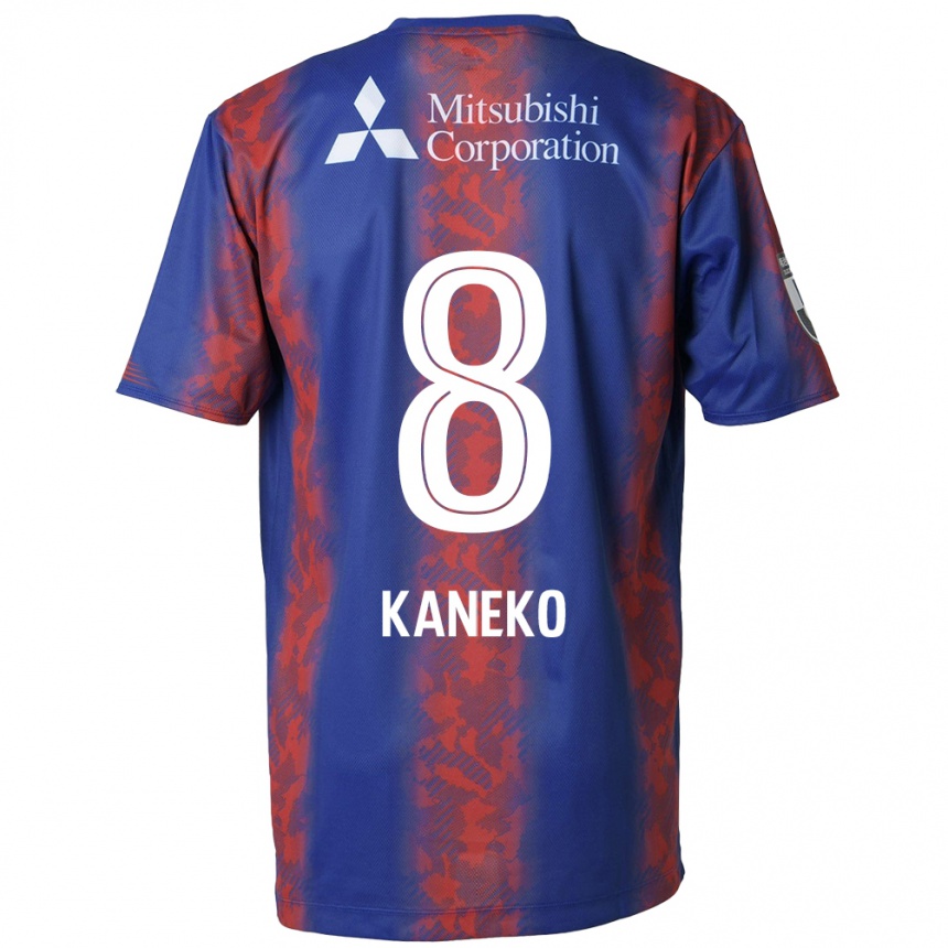 Niño Fútbol Camiseta Shunsuke Kaneko #8 Azul Rojo 1ª Equipación 2024/25 Perú