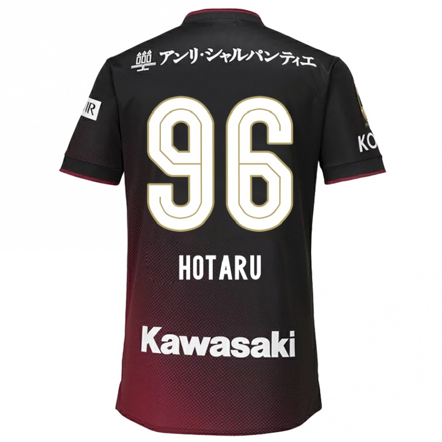 Niño Fútbol Camiseta Hotaru Yamaguchi #96 Negro Rojo 1ª Equipación 2024/25 Perú