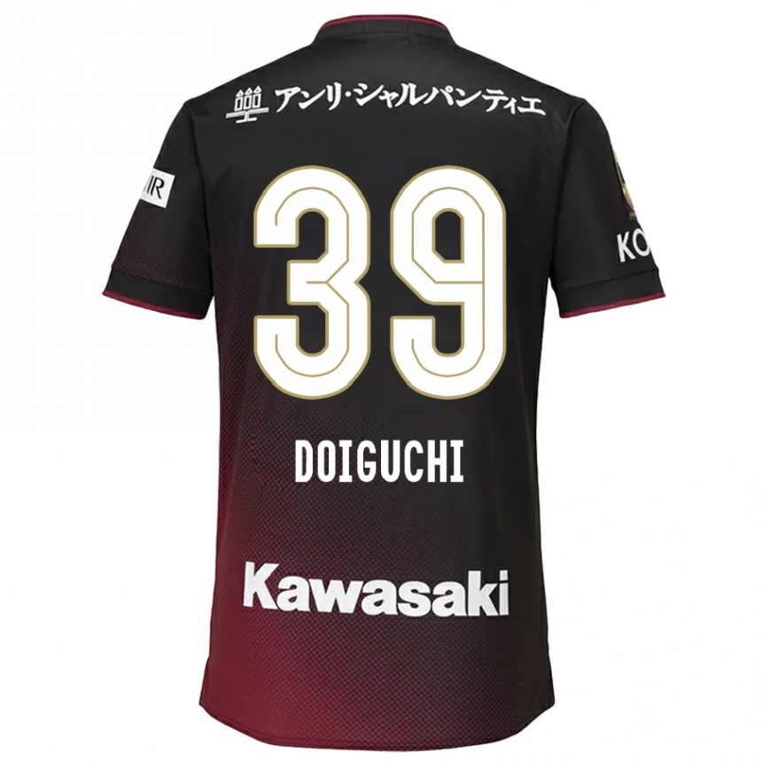 Niño Fútbol Camiseta Ritsu Doiguchi #39 Negro Rojo 1ª Equipación 2024/25 Perú