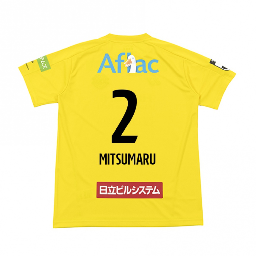 Niño Fútbol Camiseta Hiromu Mitsumaru #2 Amarillo Negro 1ª Equipación 2024/25 Perú