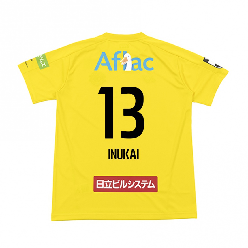 Niño Fútbol Camiseta Tomoya Inukai #13 Amarillo Negro 1ª Equipación 2024/25 Perú