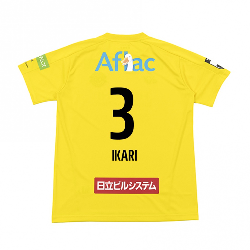 Niño Fútbol Camiseta Tetta Ikari #3 Amarillo Negro 1ª Equipación 2024/25 Perú