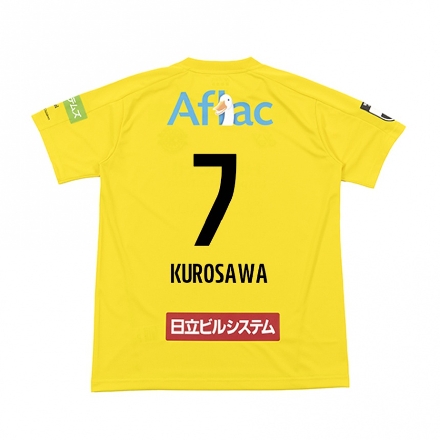 Niño Fútbol Camiseta Shido Kurosawa #7 Amarillo Negro 1ª Equipación 2024/25 Perú