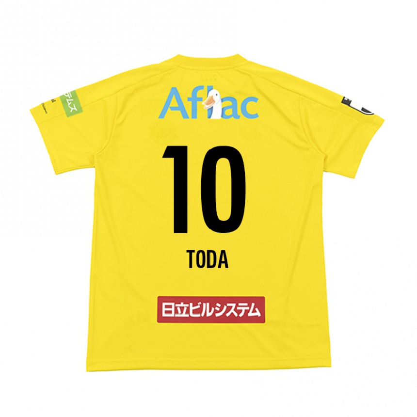 Niño Fútbol Camiseta Masato Toda #10 Amarillo Negro 1ª Equipación 2024/25 Perú